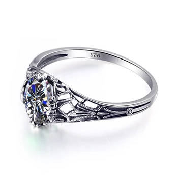 Koreansk Par Engagement CZ Ringe Til Kvinder Vintage Mode Cubic Zirconia 925 Sterling Sølv Cocktail Ring tyrkisk Smykker