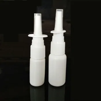 2 stk 10 ml Hvid flaske Plast, Nasal Spray Flasker Pumpe Sprøjte Tåge Næse Spray Genpåfyldelige Flasker Til Medicinsk Emballage