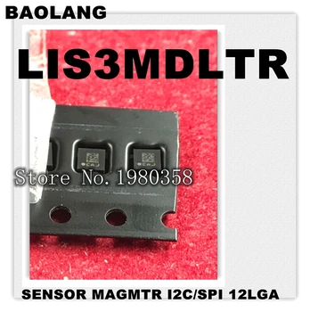 10STK LIS3MDL LIS3MDL LIS3 QFN Magnetoresistive Sensor, 3-Aksen 12-Pin
