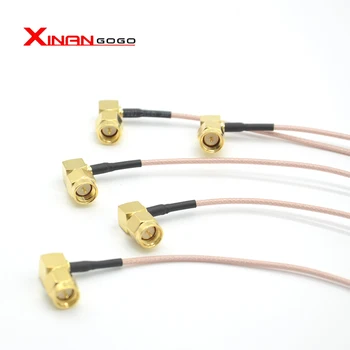 RF-kabel samling SMA mandlige ret vinkel i forhold til IPX/u.fl pigtail kabel RG178