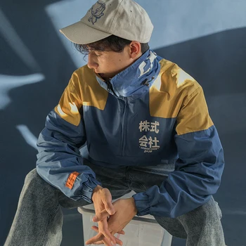 Forår og Efterår Streetwear Style Hip Hop Jakke Vindjakke Afslappet Mænd Japan Harajuku Multi-Lomme Jakke Løs Frakke