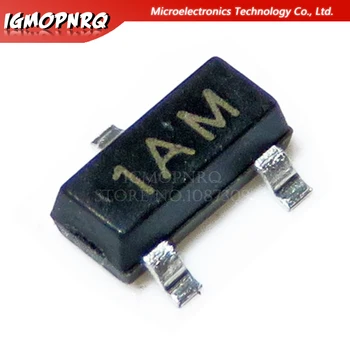 100pcs MMBTA44 3D SOT23 SMD Transistor Transistor 0.2 A / 400V NPN ny, original