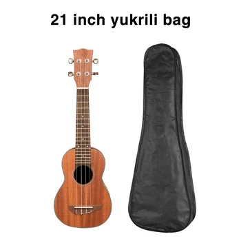 21 tommer Ukulele Bag Storage Case Etui Letvægts Vandtæt Lynlås Oxford Klud Guitar Bærbare Musik Organer Udstyr