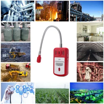Følsomme Nyttige Gas Analyzer Brændbar Gas Detektor Portable Gas Lækage Placering emme Tester med Lyd-lys-Alarm