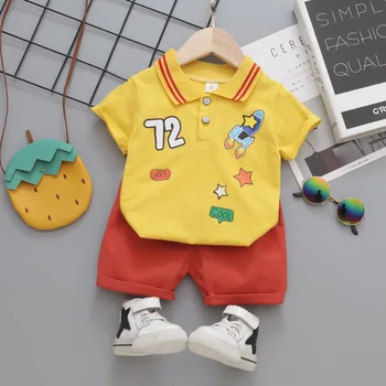 Sommeren Nye Børn Tøj, der Passer Fashion Baby Drenge Tegneserie T-Shirt, Shorts 2Pcs/sæt Spædbarn Casual Kostume Børn Træningsdragter