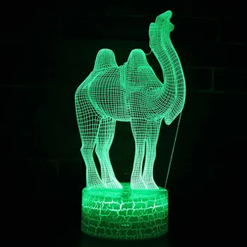 Spider tema 3D-Lampe LED nat lys 7 farveskift Touch Humør Lampe Julegave Dropshippping