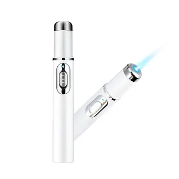Acne Laser Pen Bærbare Rynke Fjernelse Maskine Holdbar Blødt Ar Remover Enhed Blå Lys Terapi Pen Massage Slappe Af
