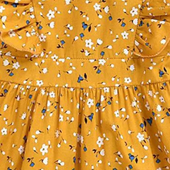 Girls Fashion Blomstret Kjole 2021 Nye Forår Baby Kostumer Part Blomster Outfits Børn Elegant Pige Prinsesse Kjoler Tøj 1-5T