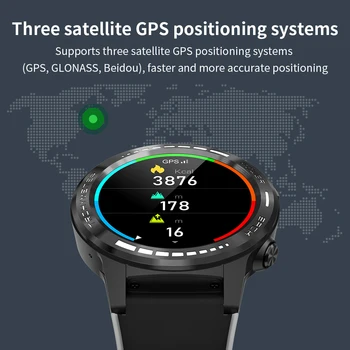 696 M7S GPS-Kompas, Højde Barometer Smart Ur til Mænd Med SIM-Kortet pulsmåler Smartwatch Sport Ur Til Android, IOS M