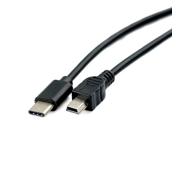 1pc USB Type-c til Mini-USB-Kabel USB-C han til Mini-B Mandlige Converter Adapter Føre Data Kabel-30cm