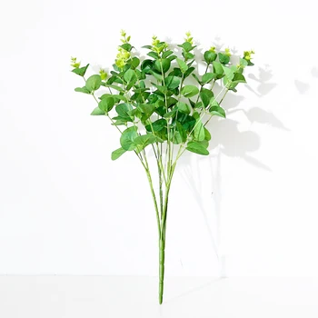 Nordisk Kunstige Eucalyptus Blomst Plast Grønne Planter, Kunstige Blomster Juledekoration Til Hjemmet, Haven Indretning