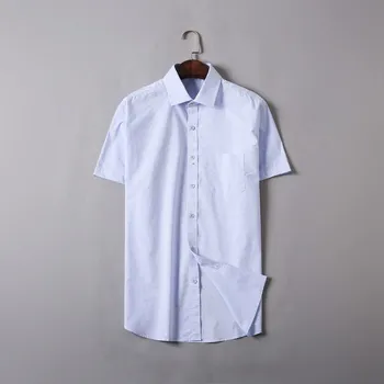Ny stor Plus Size 7x 6xl 5xl Høj Kvalitet Mærke Tøj kortærmet Skjorte Mænd Shirt i Bomuld Afslappet Social-Shirt til Mænd