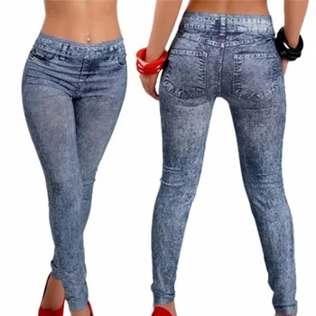 Kvinder Skinny Jeans Foråret Kvinders Leggings Jean Piger Med Lommer Kvindelige Slim Fitness Denim Bukser Tøj