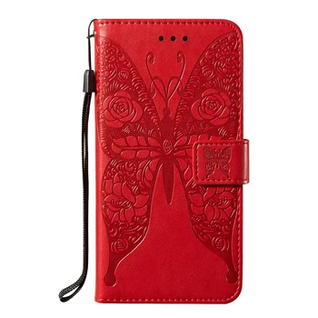 Butterfly Flip Wallet taske Til Samsung Galaxy S21 Cover For Samsung S 21 Ultra S21 Plus Telefon Magnetisk Læder Stå Tilfælde