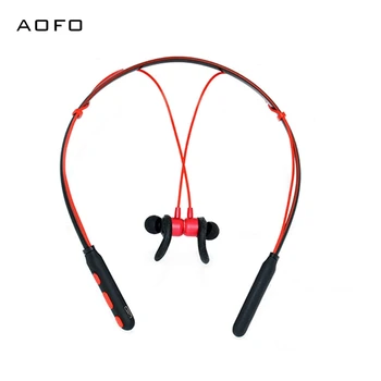 AOFO Høj Kvalitet Mindste trådløse hovedtelefoner, Stereo kører vandtætte øretelefoner, magnetiske blå tand headset med mic