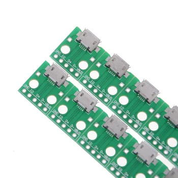 USB 2.0 Kvindelige Socket at DYPPE 5P Adapter Stik 2,54 mm Svejset PCB Converter Pinboard for Cellphone Data Linje for 10stk