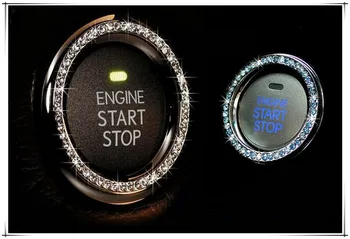 Bilens Motor Start Stop Tænding Ring Mærkat For skoda octavia a7 Opel astra h J G passat b5 b6 b7 B8 Audi A4 B6, a6 c5 b8 bmw e39