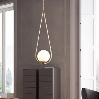 Nordisk glansmetalpræparater pendentes lampe glans led moderne suspension til stuen armatur hængende lampe glans vedhæng lys lamparas