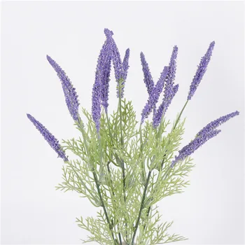 15 hoveder Skum Lavendel Kunstig Blomst Indendørs Desktop Dekoration Falske Blomst hjem Bryllup Vej, der Fører Provence Lavendel
