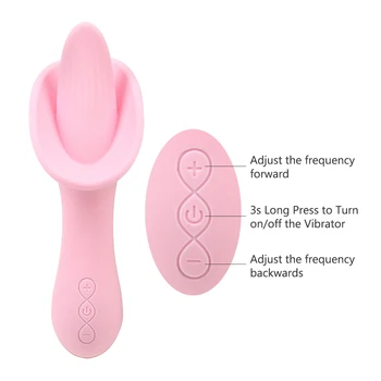 VATINE Tunge Vibrator Erotisk 10-Mode Kvindelige Masturbator Klitoris Stimulator Sex Legetøj til Kvinder Oralsex Massageapparat