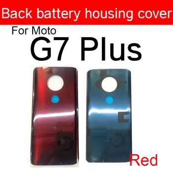 Batteriet Dør Boliger Glas Tilbage Dække For Motorola Moto Spille G6 G7-Landene Plus G7 Spille G7-Power Bag Ryggen På Batterier Og Boliger Selvklæbende