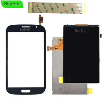 SanErqi Til Samsung Galaxy Grand i9080 i9081 i9082 Sort / Hvid Touch Screen Sensor Digitizer Glas Sensor + LCD Med Mærkat