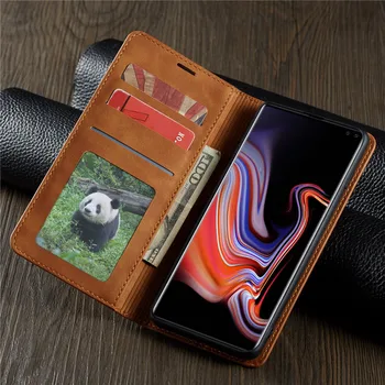 Magnet Læder Flip Phone Case For Samsung Galaxy S10 Plus S10E A50 A70-Kort Slot Pung etui Til Galaxy S8 S9 Note 9 bagcoveret