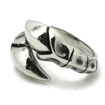 1pc Nyeste Design Herre Dreng Klo Awesome Ring 316L Rustfrit Stål Europa Style Ring