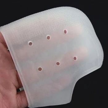 Praktisk Silikone Hæl Sokker Støtte Revnet Fod Hudpleje Soft Åndbar Anti-Slip Sål Beskytter Huden