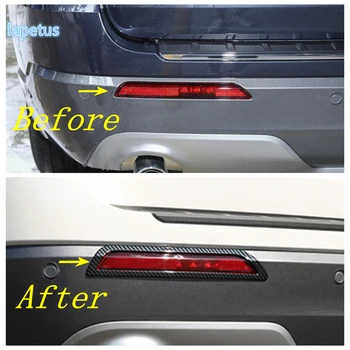 Auto Styling Bageste Hale tågelygter Lamper Dekoration Frame Cover Trim Passer Til Ford Explorer 2020 2021 Chrome / kulfiber ABS