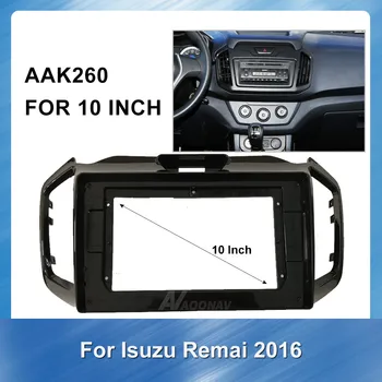 Bil Audio Radio Ramme Fascia gps navigation panel er egnet til Isuzu Remai 2016 Panel Dashboard ABS plast Installation