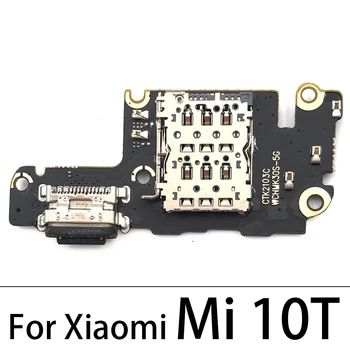 10STK USB-Opladning Port-Stik Board Flex-Kabel For Xiaomi Mi 10T Med Mic Mikrofon Reservedele