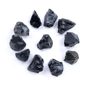 1PC Hård sex Naturlig Sort Obsidian Tumlede Gemstone Healing 2020New Hård sex V0R4