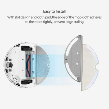 Velegnet til Xiaomi Mijia 1C Robot Støvsuger Tilbehør Rengøring Klud, Moppe 6stk