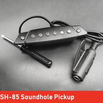 SH-85 Sort Hul 6 Lydhullet Pickup med Aktive Effekt Rem Ende-Pin Stik til Akustisk Guitar Tilbehør