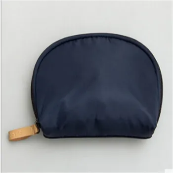 Nye Nylon Vandtæt Lynlås Shell Formet Kobling Pung Rejse Mini Cosmetic Bag Toiletartikler, Makeup Opbevaringspose