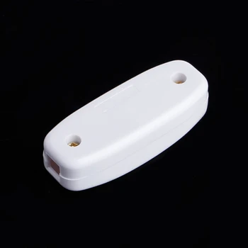 OOTDTY Kompakt Hvid Plast I-Ledningen Lampe Skifte 10A 250V med LED-Indikator