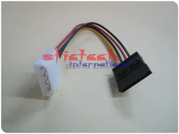 Ved dhl eller ems 1000pcs Molex Til SATA Power Adapter Kabel Føre 4-Pin IDE Male-15-Pin Serial ATA HDD Converter Kabler