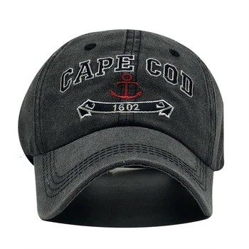 Ny vasket blød bomuld baseball-cap, hat til kvinder, mænd vintage far hat 3d-broderi afslappede udendørs sports cap