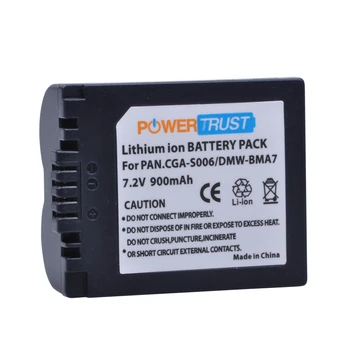 PowerTrust 3x CGA-S006 CGR CGA-S006E S006A S006 DMW-BMA7 Batteri +LCD-USB-Oplader til Panasonic DMC-FZ7 FZ8 FZ18 FZ28 FZ30 FZ35