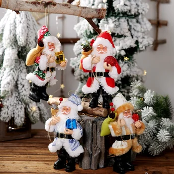 Santa Claus Dukke Ferie Figur Samling Juletræ Ornament Part Indretning