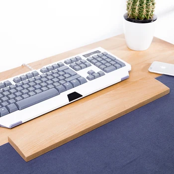Hjem Gaming Træ Hånd Puden Let At Rengøre Skrive Balancing Desktop Håndled Hvile Tilbehør Mekanisk Tastatur Hævet Platform