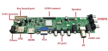 For LP173WD1/A1/TLA2/TLA2 1366X768 skærm-Controller Board DVB-T/C DVB-T2 Digitalt LCD-TV panel USB-driver AV VGA HDMI 40pin