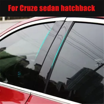 Bil styling bagruden Trekant film paster spejl, der afspejler ansigt panelet Tilfældet for Chevrolet Cruze sedan, Hatchback 2009-2016