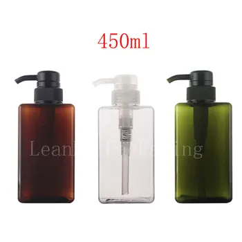 450ml X 12 pladsen creme lotion pumpe plastik flaske til personlig pleje emballage,450cc shower gel dispenser flasker container