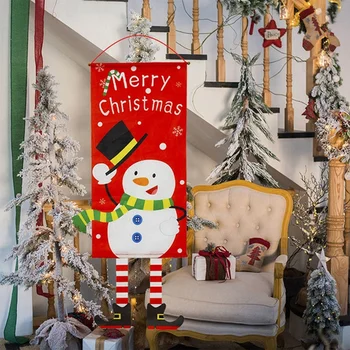 Bedste 2 Stk Julepynt Døren Banner Indretning til Hjemmet Veranda Tegn Dekorative Døren Hængende Ornamenter