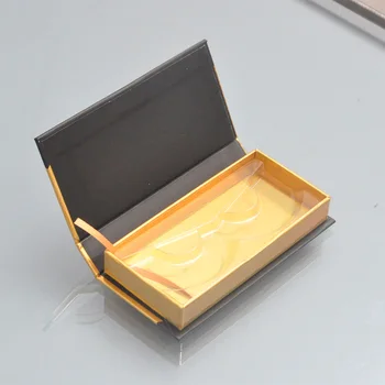 50/pack Engros Lash Kasser Emballage Eyelash Box Pakke Tilpasset Magnetisk Sort 3d-Mink-Vipper, Makeup Opbevaring Tilfælde, bulk Leverandører