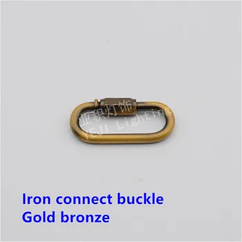Guld bronze Strygejern connect buckle Karabinhage hængende kæde connect buckle Lysekrone kæder spænde Belysning Tilbehør
