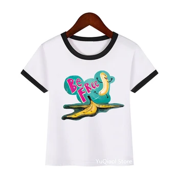 Frugt design t-shirt børn, bananer, sjove print børns sommer top vinter grundlæggende tshirt dejlige baby drenge tøj pige t-shirts