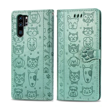 Sød Kat Hund Print Læder taske Til Xiaomi Redmi Note 7 7A 8 8A 8T K30 Pro Dække Stå Flip Coque Note8 Note8T